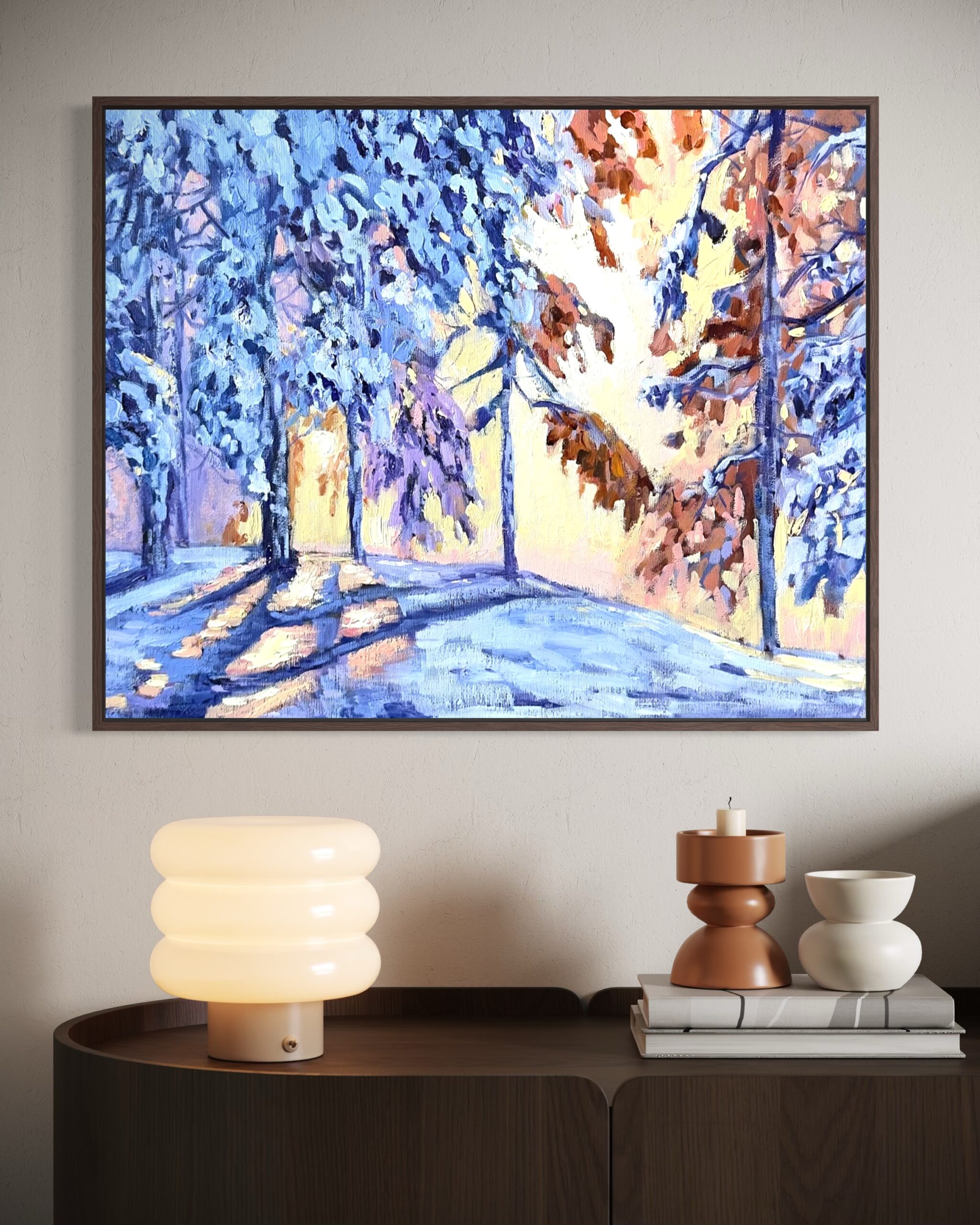 Sunlit Winter Forest - Image 2